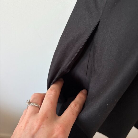 Zara Poplin Short Dress w/ Straps NWT Black Size Small - Picture 7 of 10